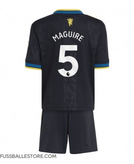 Günstige Manchester United Harry Maguire #5 3rd trikot Kinder 2025-26 Kurzarm (+ Kurze Hosen)